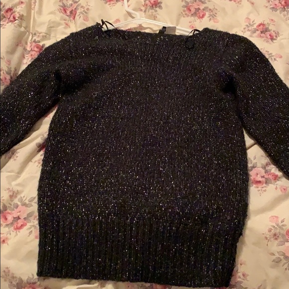 Black sweater with metallic detail. - Picture 1 of 1